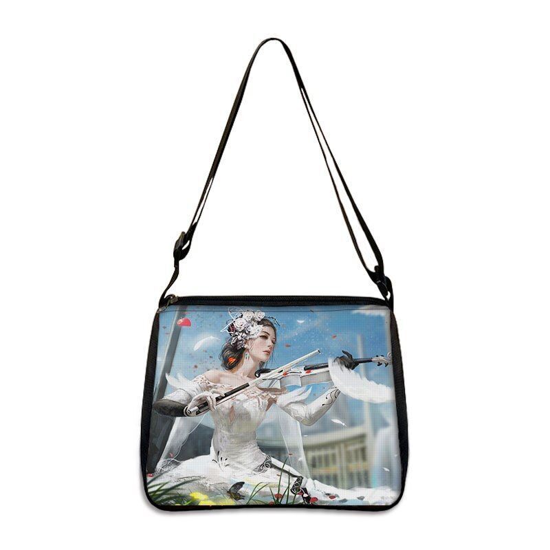 Music Print Handbags Causal Shoulder Bags Crossbody Purse Satchel Messenger Bag