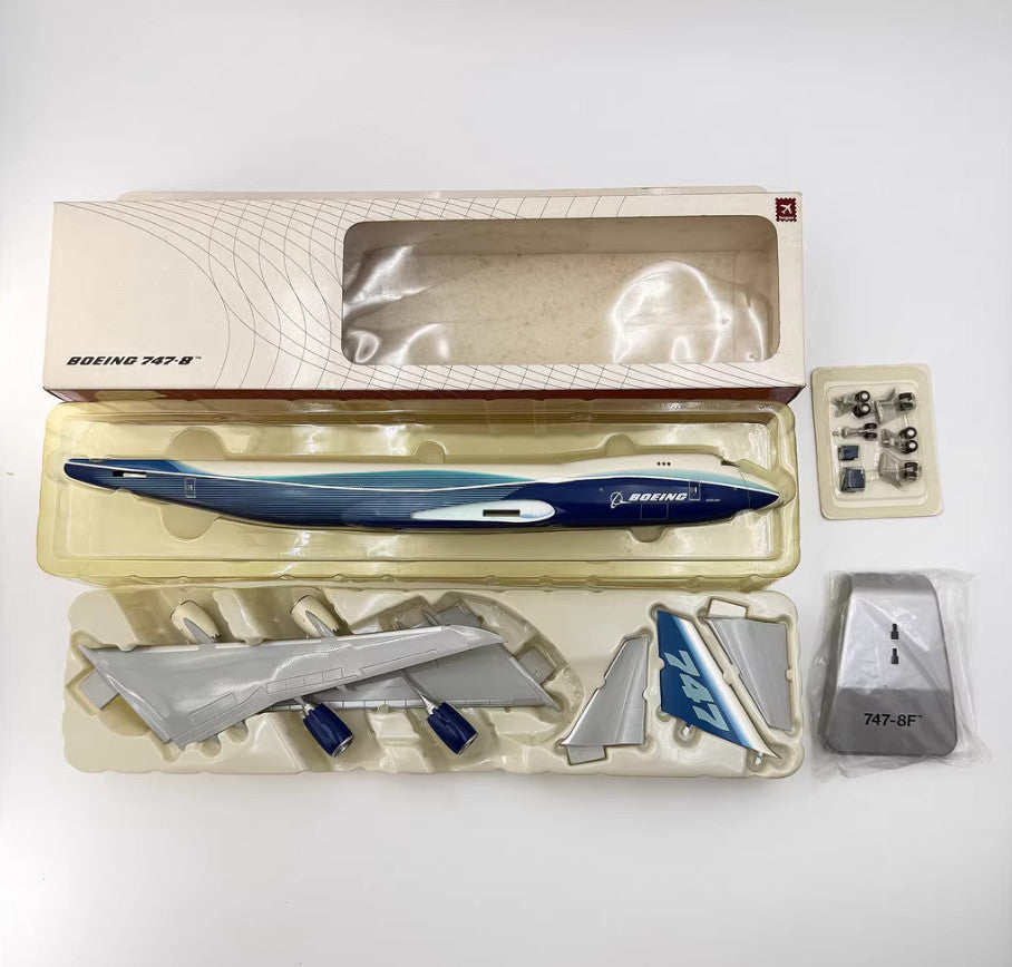 1:200 38CM Hogan BOEING 747-8F Plane Airplane Solid ABS Plastic Aircraft Model