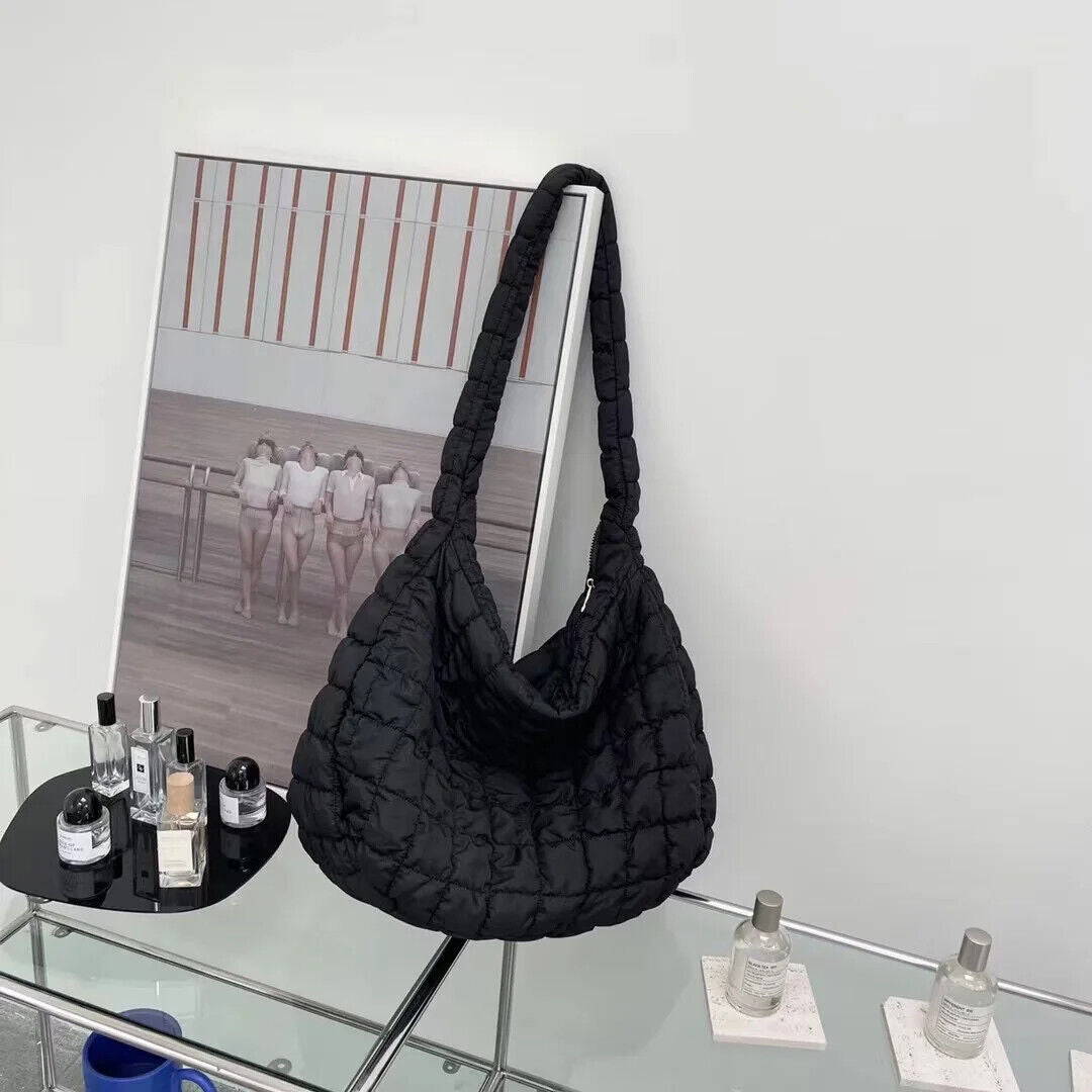 Casual Padded Women Handbag Shoulder Crossbody Bags Underarm Bag Purses