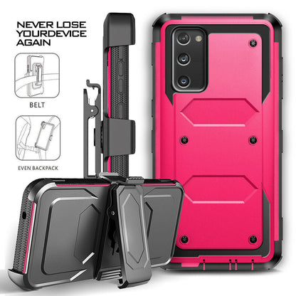 For Samsung Galaxy S20 FE/ 5G Case Shockproof Phone Cover Belt Clip w/ Accessory