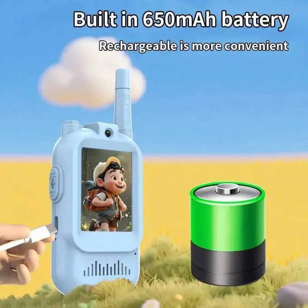 Kids Video Walkie Talkie with HD Screen | USB-C Rechargeable