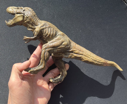 Brass Dinosaur Figurine Feng Shui Statue Animal Wild Beast Decor