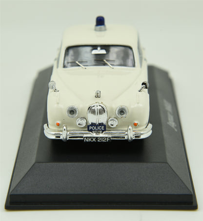 ATLAS 1:43 Jaguar MK2 White Metal British Police Car Model DieCast Model Toy