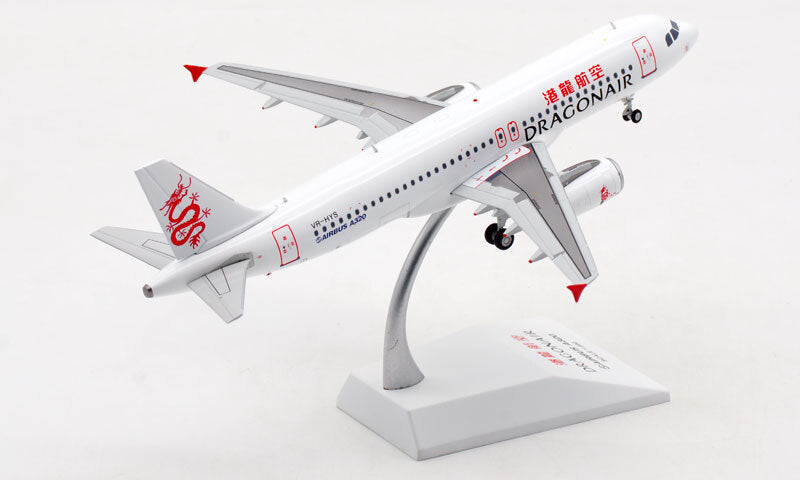 1:200 JC Wings Dragonair Airbus A320 Passenger Airplane Diecast Aircraft Model