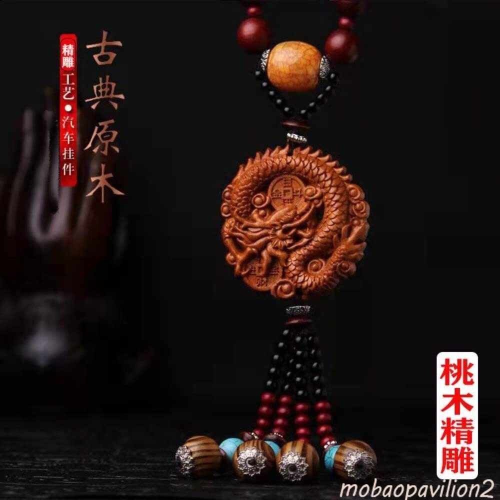 New Peachwood Carved Buddha Statue Hanging Lotus Hanging Decorations