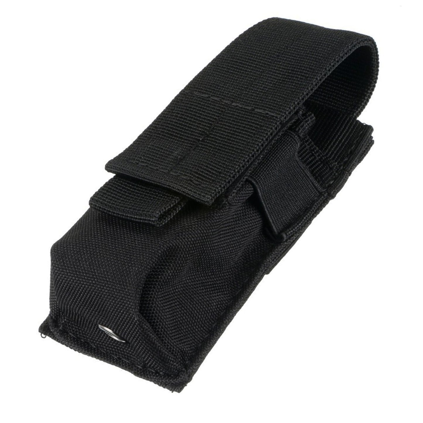 Black Tactical Molle Flashlight Holder Belt Holster Pouch Torch Carry Case