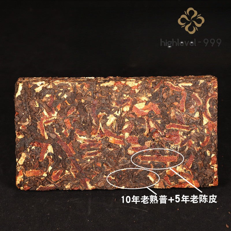 1000g Ripe Puer Square Brick Chenpi Yunnan Multiple Choice Compressed Tea