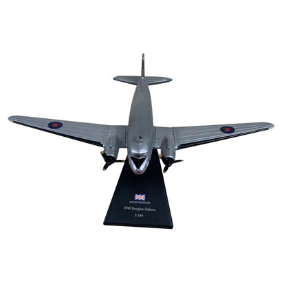 1/144 Scale WWII UK For Douglas C-47 Dakota Mk.IV Transport Plane Model w/ Stand