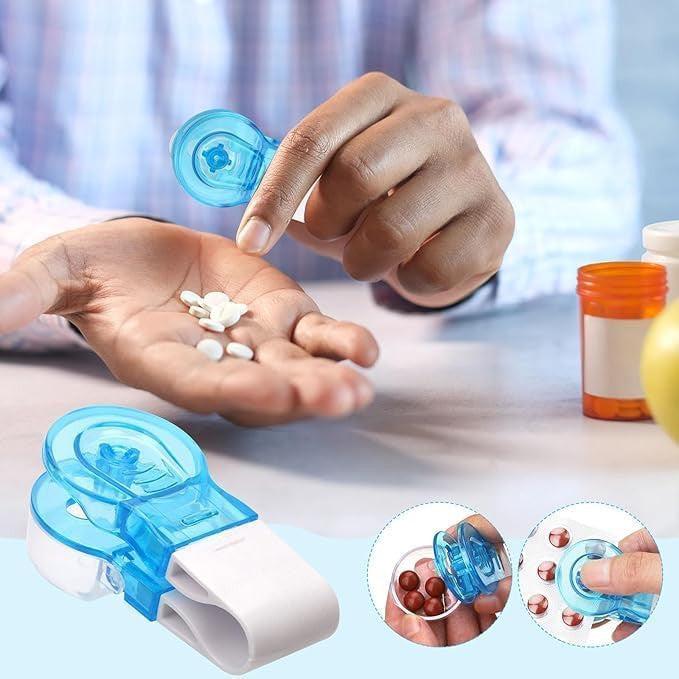 1-100Pcs Portable Pill Taker Anti Pollution Medicine Popper Tablet Dispenser
