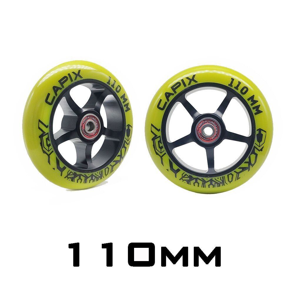 2 High Precision Aluminum Alloy Hub Scooter Wheel Heavy Speed Roller 100mm 88 A