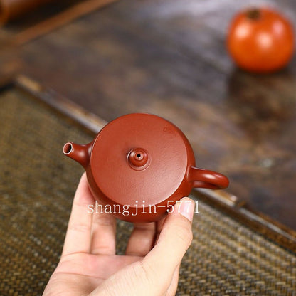 3.4oz Marked Tea Pot Traditional 7 Infuser Holes Real Yixing Zisha Dahongpao Pot