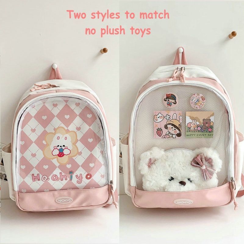 Backpack Cute Transparent School Backpack Bags Nylon 32*42*13 CM Polyester Purse
