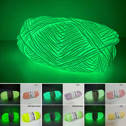 Hat Wool Yarn Functional Yarn Knitting Material Scarf Accessories Luminous DIY