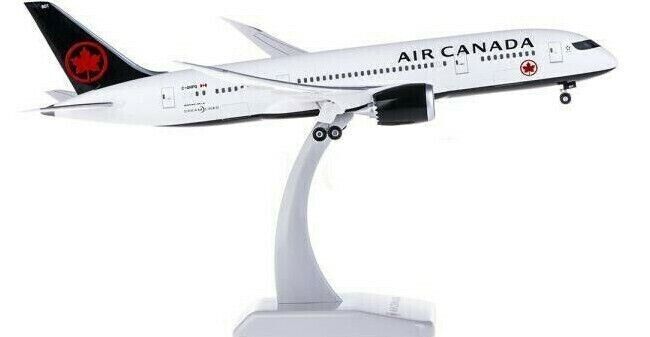 1:200 28CM Hogan AIR CANADA BOEING 787-8 Passenger Plane Solid ABS Plastic Model