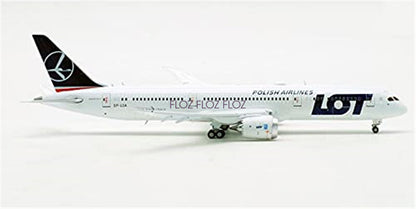 JC Wings LOT POLISH AIRLINES for BOEING 787-9 SP-LSA FLAPS DOWN 1/400 model