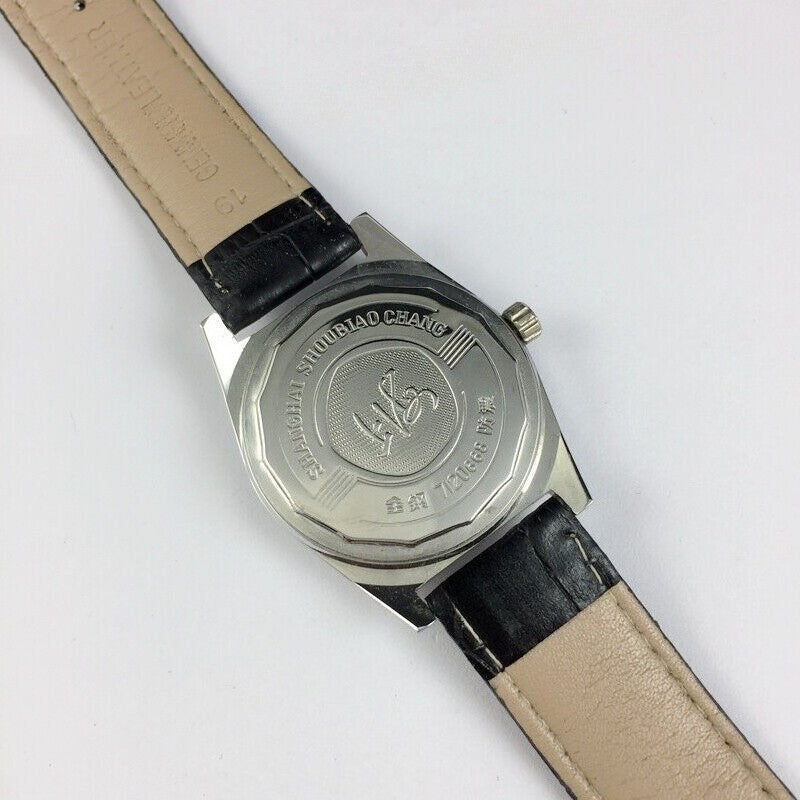 New Vintage Shanghai Watch Factory 38mm Manual Wind Mechanical Watch Steel