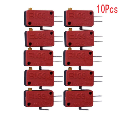 10/20Pcs Red New 3 Pin Microswitch Push Button For Arcade Mame Jamma Games F