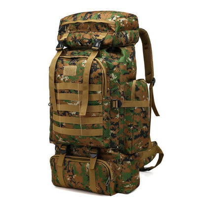 80LTactical Backpack Oxford Men Camping Hiking Hunting Bag Traveling Backpack