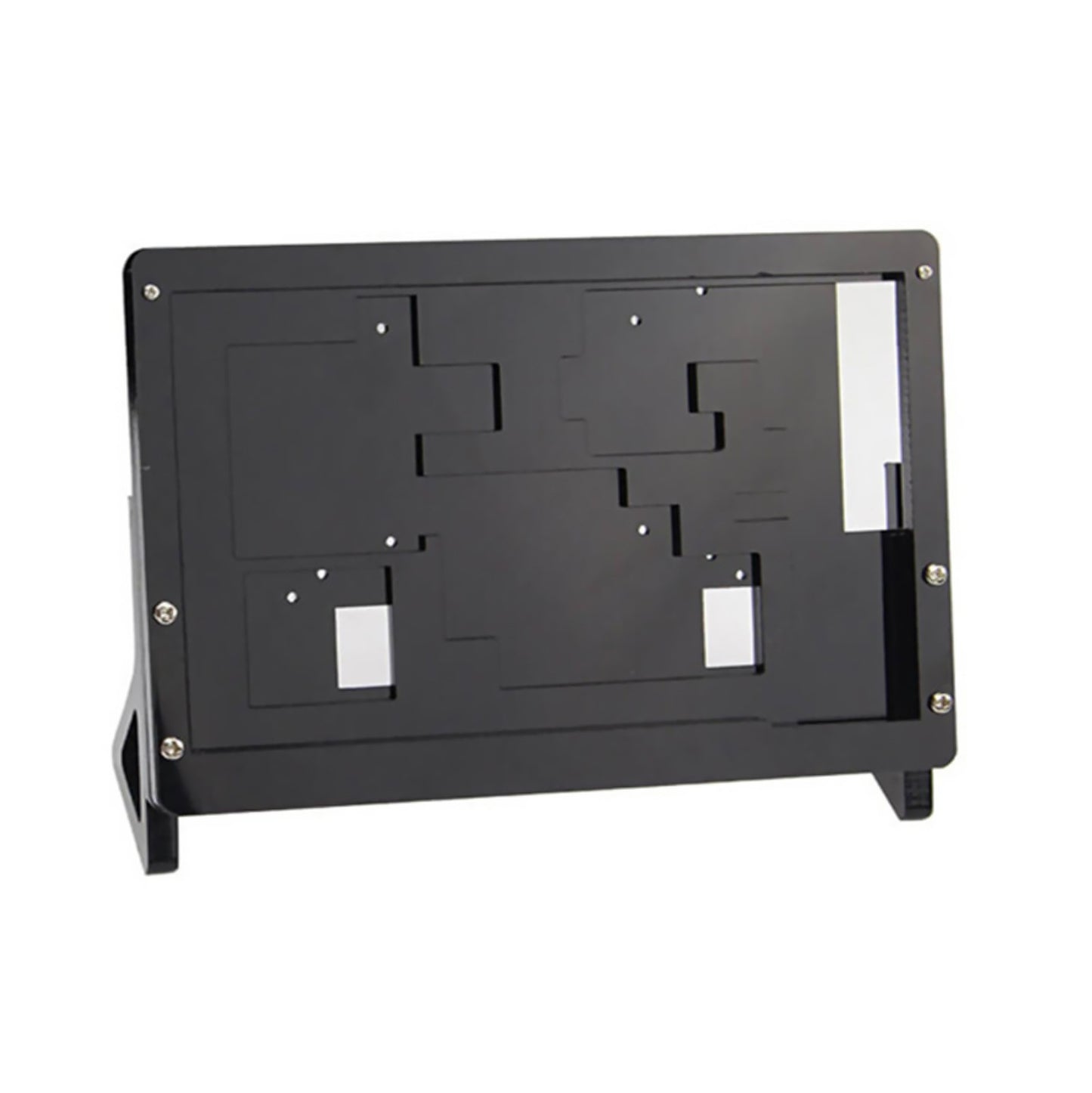 Black Front & Back Shell + Base + Screws For Raspberry Pi 2 B 7 inch LCD Screen