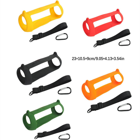 Multi-Color Silicone Cover Pad With Strap For JBL Charge 5 Bluetooth Speaker q