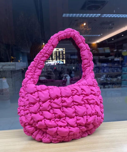 Pleated Cloud Bag Large Fashionable Down Dumpling Candy Underarm Bag 31*7*24.5CM
