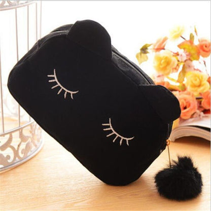 Cartoon Print Toiletry Bag Storage Case Travel Makeup Pouch Organizer Cosmetic