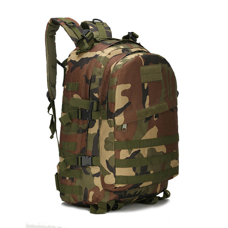 40L Military Tactical Bag Backpack Camping Travel Hiking Hunting Camo Bags