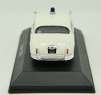 ATLAS 1:43 Jaguar MK2 White Metal British Police Car Model DieCast Model Toy