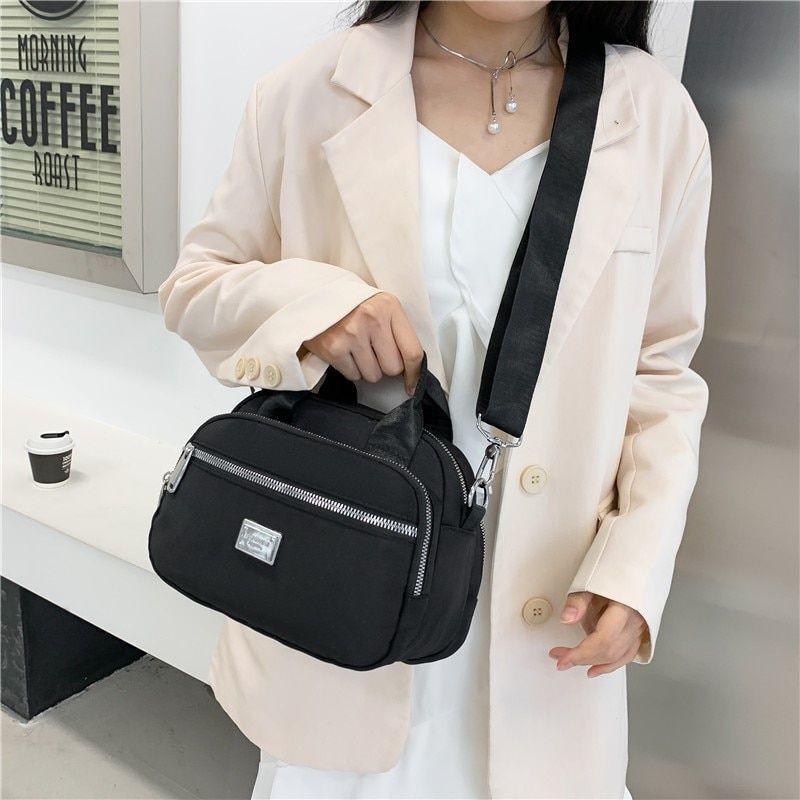 Oxford Shoulder Shell Bag Crossbody Bag Small Handbag High Quality Oxford Zipper