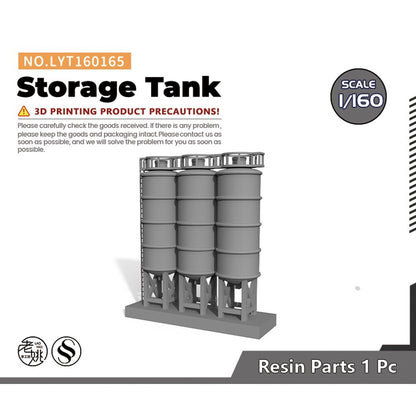 LYT160165 1/160 10mm N Scale Miniature Factory Building Kit Oil Gas Storage Tank