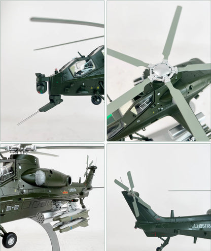 35CM 1:48 China Z-10 Helicopter Plane Airplane Diecast Military Aircraft Model