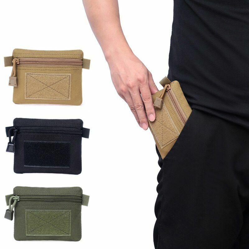 Outdoor Bag Multifunction Key Card Case Coin Purse Outdoor Tactical Zipper Nylon