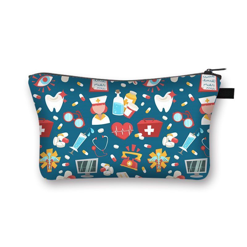 Women Cosmetic Bags Travel Storage Handbags Makeup Bag Toiletry Purse 15*21*13CM