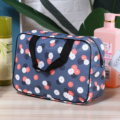 Traveling Cosmetic Bag Black Grey Large Hanging Bathroom Makeup Storage Wash Bag