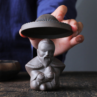 Chinese Ceramic Tea Strainer Crude Pottery Tea Filter Stainer Tea Accessories