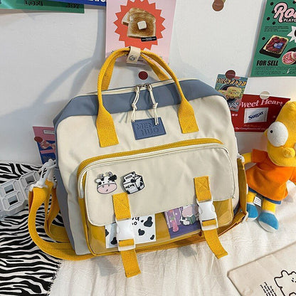 Women Cute Backpack Student College Multifunctional Waterproof Nylon 35*11*29 CM