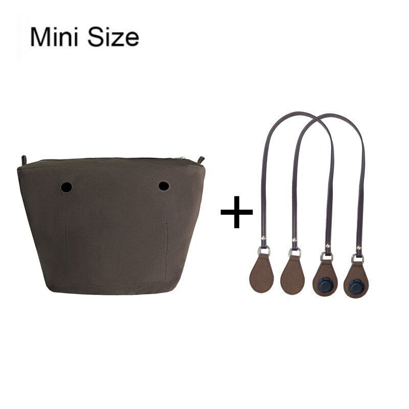 1set Canvas Lining Insert Inner Pocket 85cm Long Handles Microfiber Leather Bag