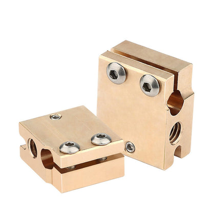 Brass Volcano Heater Block Hotend Head For E3D Hotend V6 Extruder PT100 A