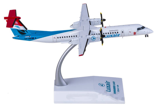 1:200 JC Wings Luxair Bombardier Dash 8 Q400 Airplane Diecast Aircraft Model