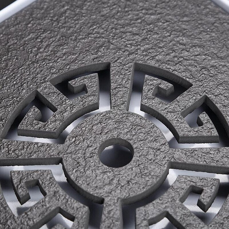 Black Stone Kungfu Tea Tray with Drainage Water Storage for Puer Tableware Tea