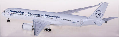 1:200 33CM Hogan Lufthansa AIRBUS A350-900 Passenger Aircraft ABS Plastic Model