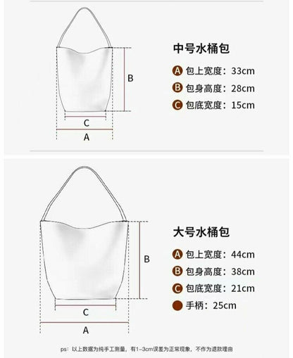 New The Row large-capacity bucket bag niche casual handheld shoulder Tote bag