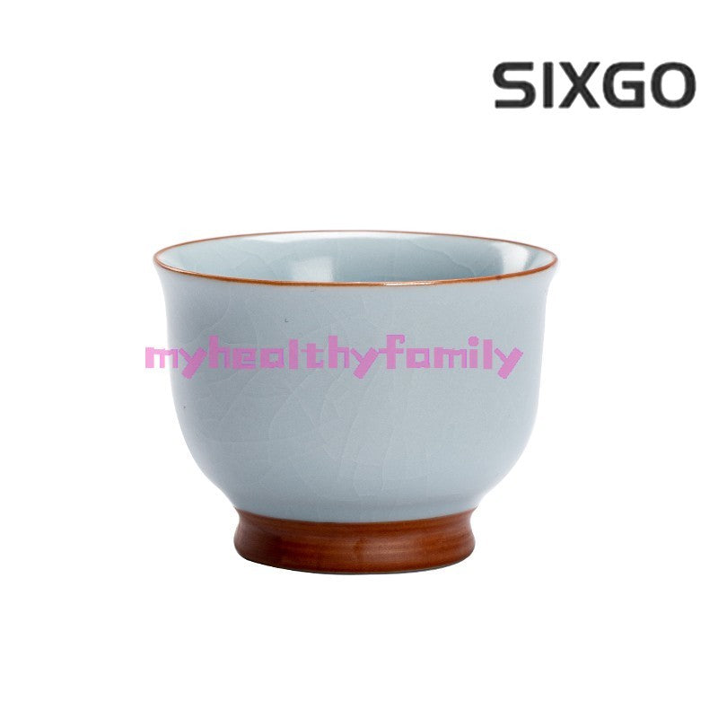 1pc Azure Ru Kiln Master Cup Single Cup Tea Tasting Cup Kung Fu Tea Set