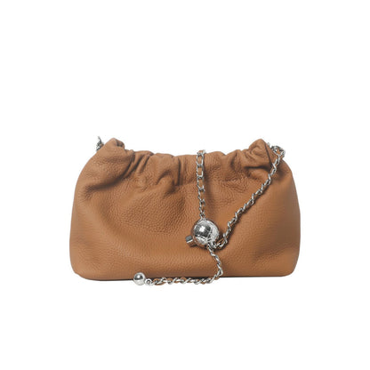 Small Mini Real Leather Clutch Purse Shoulder Bag Crossbody Adjustable Chain