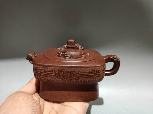 Chinese Yixing Zisha Clay Handmade Exquisite Dragon Teapot