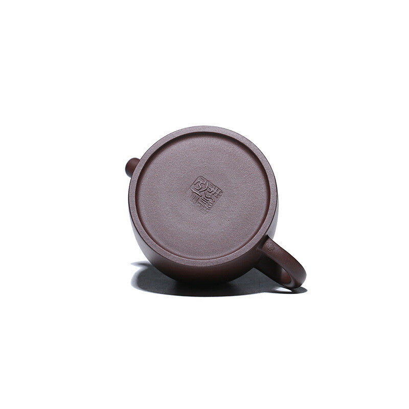 Original Ore Real Yixing Zisha Tea Pot Basket Shape Infuser Holes Marked Julun
