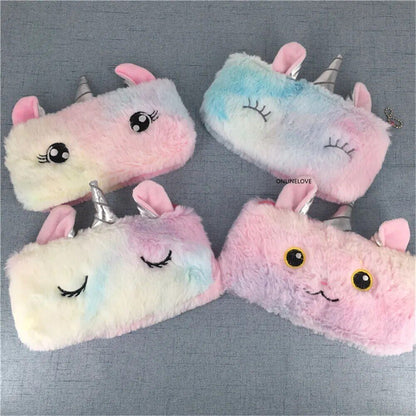 Tissue Pumping Storage Box Kawaii Plush Stuffed Doll Lovely Soft Unicorn Case