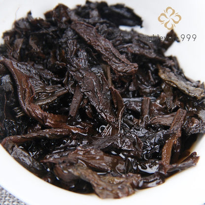 357g Ripe Pu-erh Tea 2009 Raw Material Menghai Bulang Mountain Tea Cake