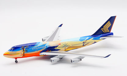 1:200 35CM SQ Wings SINGAPORE AIRLINES BOEING 747-400 Airplane Diecast Model