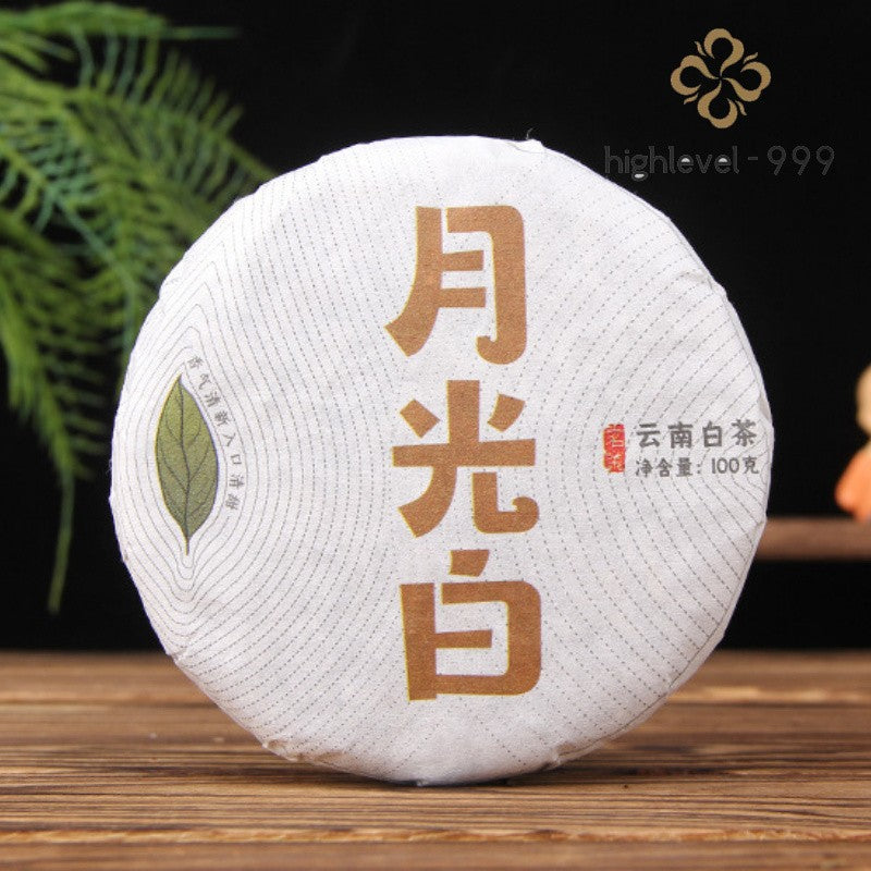 100g White Tea Mini Cake Yunnan Large‑Leaf Ancient Tree Moonlight Beauty Tea